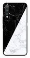 Black White Marble Design Metal Mobile Case for Vivo Y19   (Design No -09)