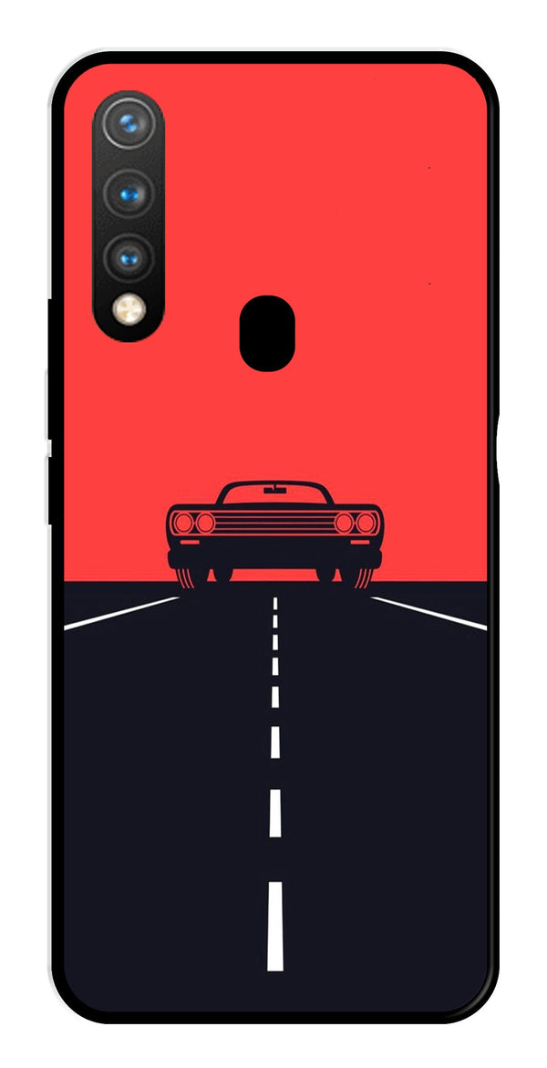 Car Lover Metal Mobile Case for Vivo Y19   (Design No -21)