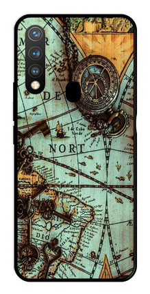 Map Design Metal Mobile Case for Vivo Y19