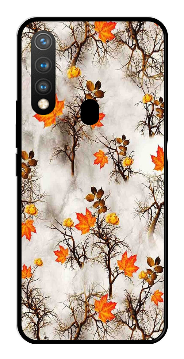 Autumn leaves Metal Mobile Case for Vivo Y19   (Design No -55)