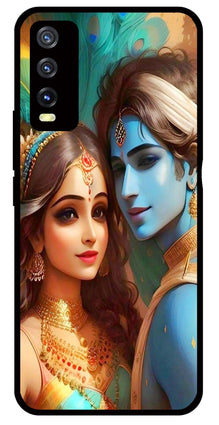 Lord Radha Krishna Metal Mobile Case for Vivo Y20