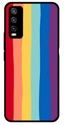 Rainbow MultiColor Metal Mobile Case for Vivo Y20