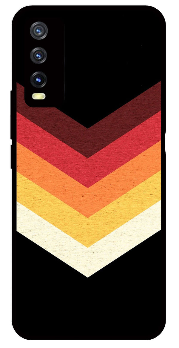 MultiColor Arrow Metal Mobile Case for Vivo Y20   (Design No -04)