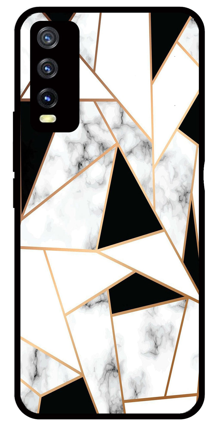 Marble Design2 Metal Mobile Case for Vivo Y20   (Design No -08)