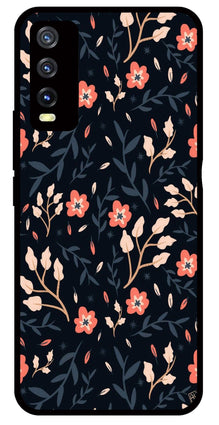 Floral Pattern Metal Mobile Case for Vivo Y20