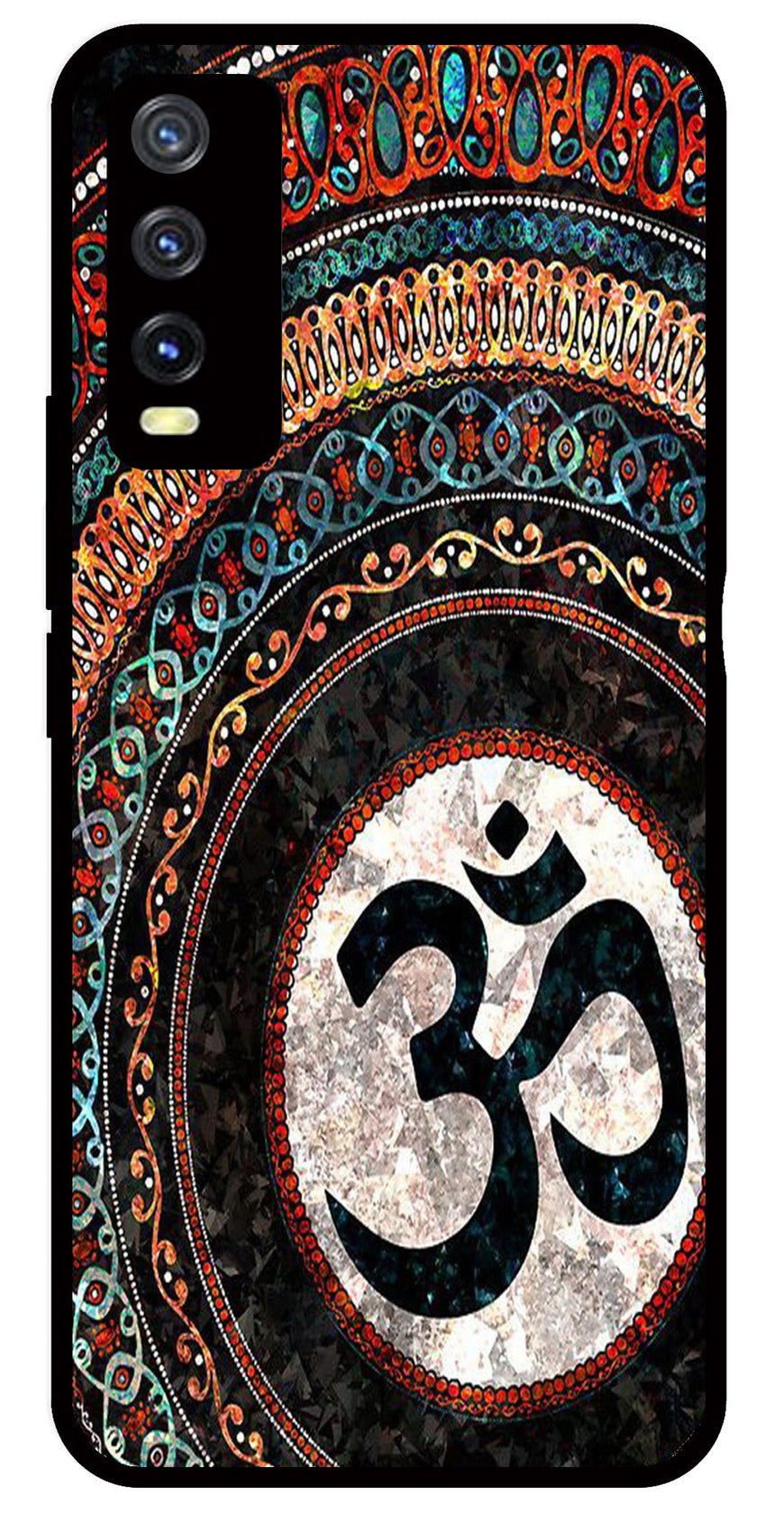 Oum Design Metal Mobile Case for Vivo Y20   (Design No -15)