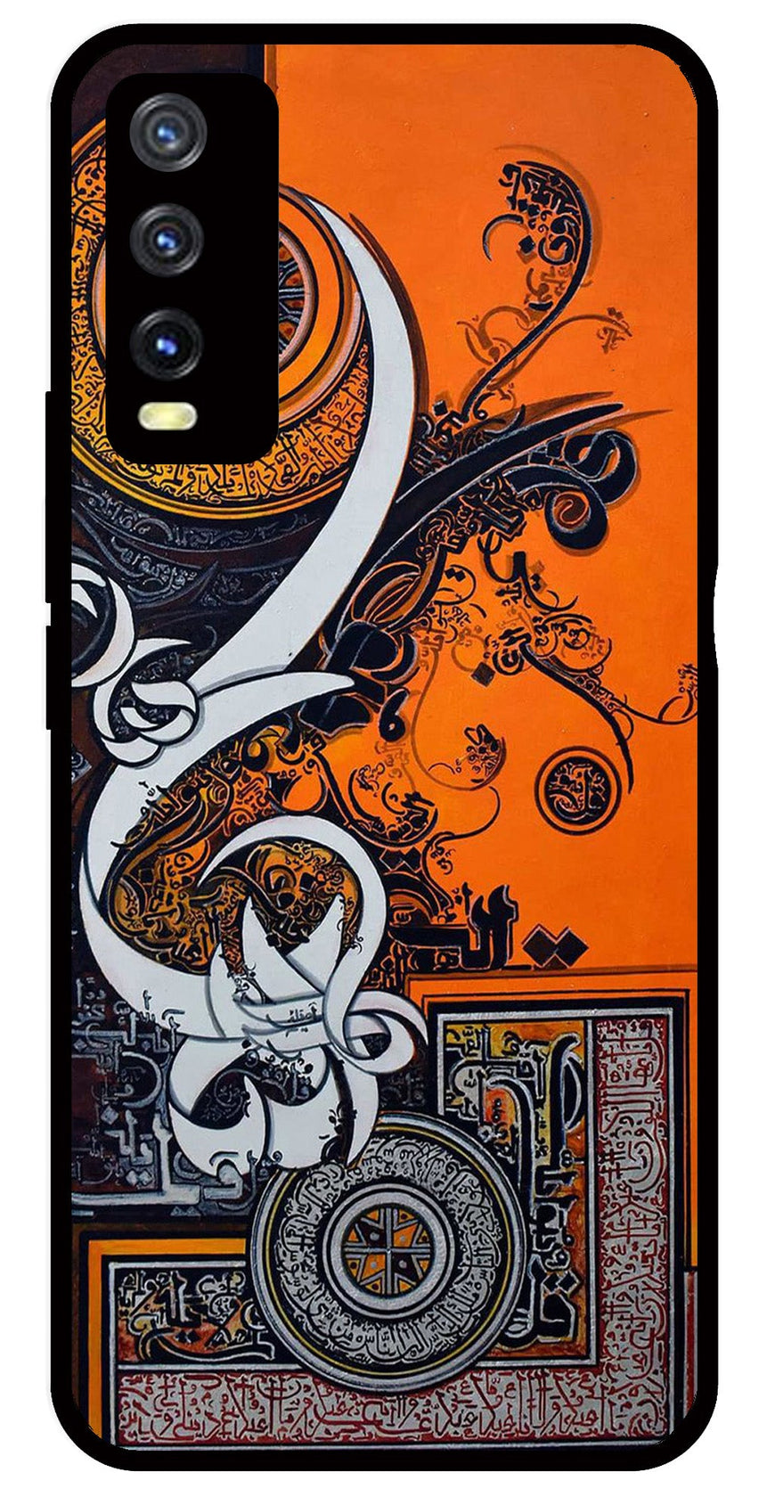 Qalander Art Metal Mobile Case for Vivo Y20   (Design No -16)