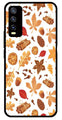 Autumn Leaf Metal Mobile Case for Vivo Y20   (Design No -19)