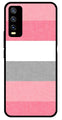 Pink Pattern Metal Mobile Case for Vivo Y20   (Design No -23)