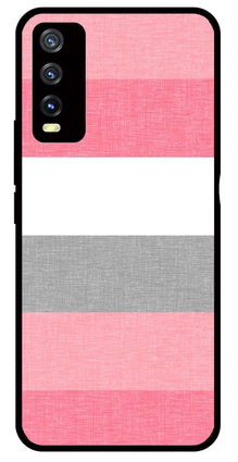 Pink Pattern Metal Mobile Case for Vivo Y20