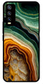 Marble Design Metal Mobile Case for Vivo Y20   (Design No -28)