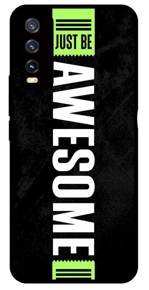 Awesome Metal Mobile Case for Vivo Y20   (Design No -33)