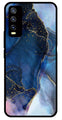 Blue Marble Metal Mobile Case for Vivo Y20   (Design No -34)