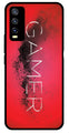 Gamer Pattern Metal Mobile Case for Vivo Y20   (Design No -41)