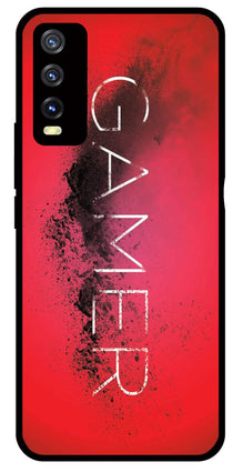 Gamer Pattern Metal Mobile Case for Vivo Y20