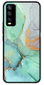 Marble Design Metal Mobile Case for Vivo Y20   (Design No -46)