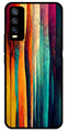Modern Art Colorful Metal Mobile Case for Vivo Y20   (Design No -47)