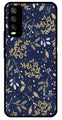 Floral Pattern  Metal Mobile Case for Vivo Y20   (Design No -52)