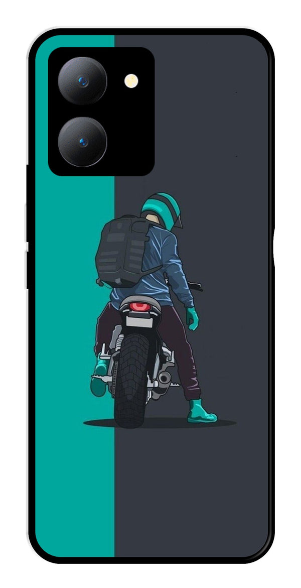 Bike Lover Metal Mobile Case for Vivo Y27   (Design No -05)