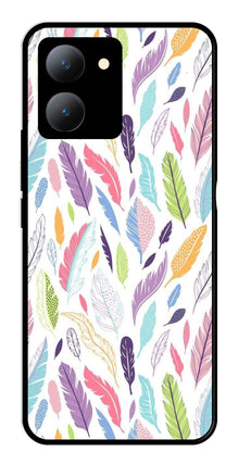 Colorful Feathers Metal Mobile Case for Vivo Y27