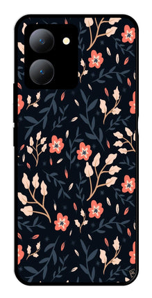 Floral Pattern Metal Mobile Case for Vivo Y27