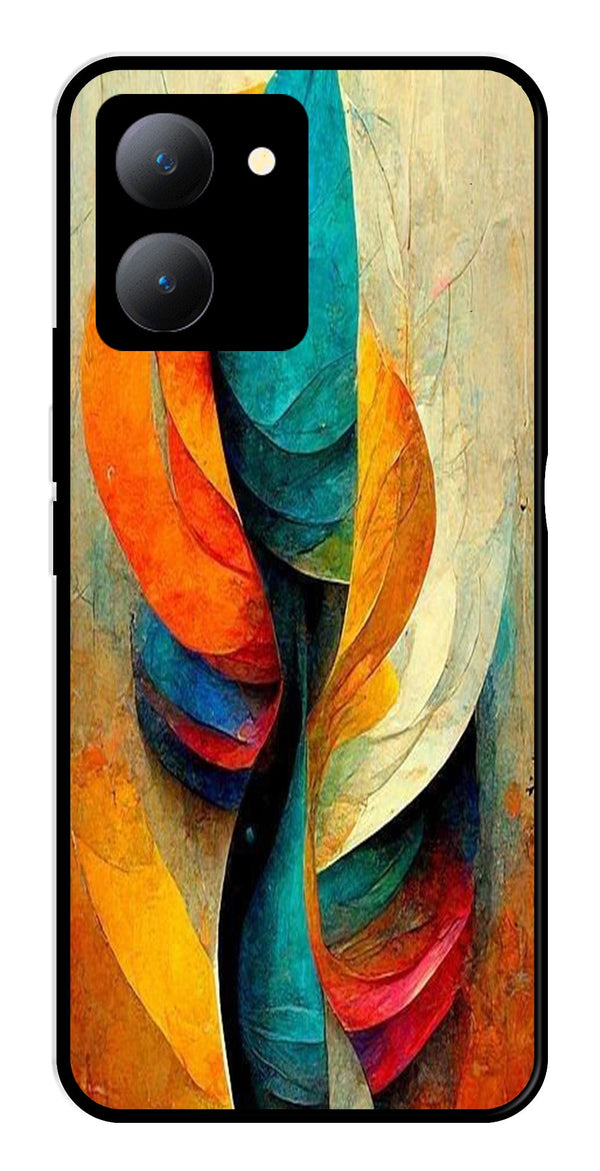 Modern Art Metal Mobile Case for Vivo Y27   (Design No -11)