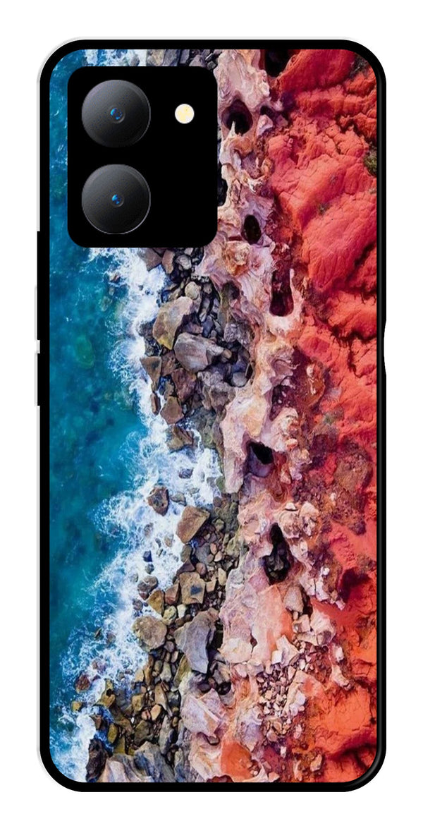 Sea Shore Metal Mobile Case for Vivo Y27   (Design No -18)