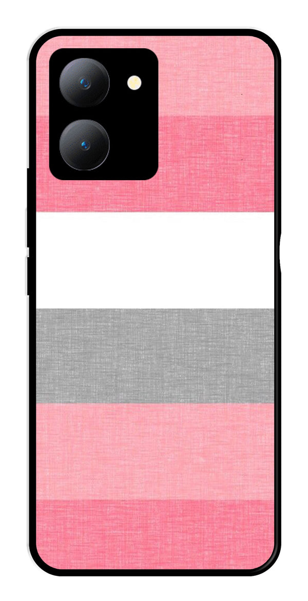 Pink Pattern Metal Mobile Case for Vivo Y27   (Design No -23)