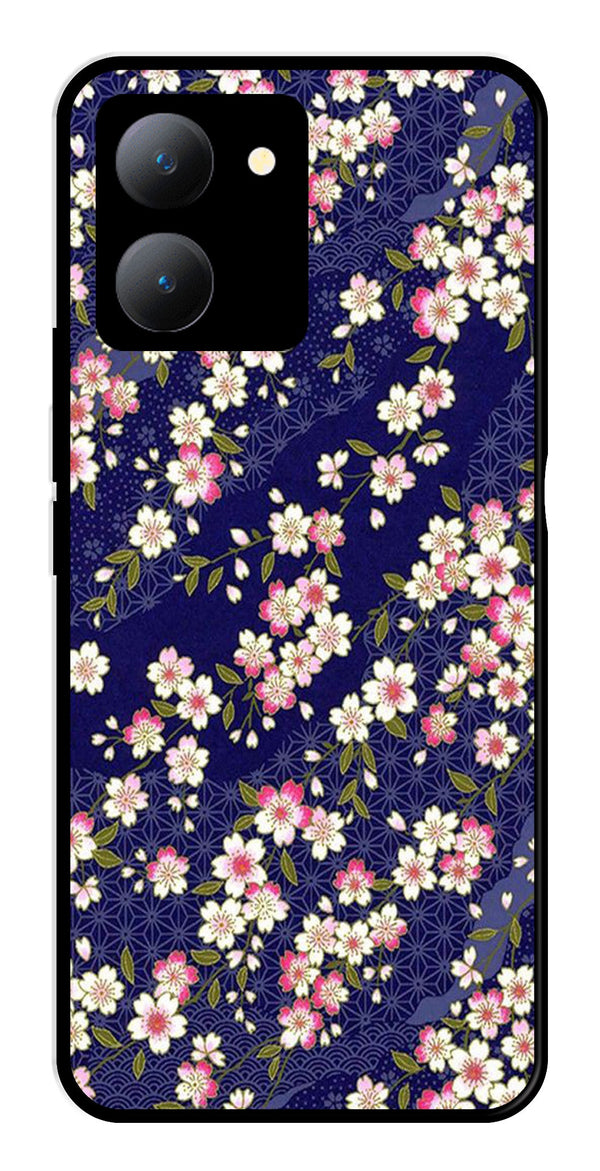Flower Design Metal Mobile Case for Vivo Y27   (Design No -25)