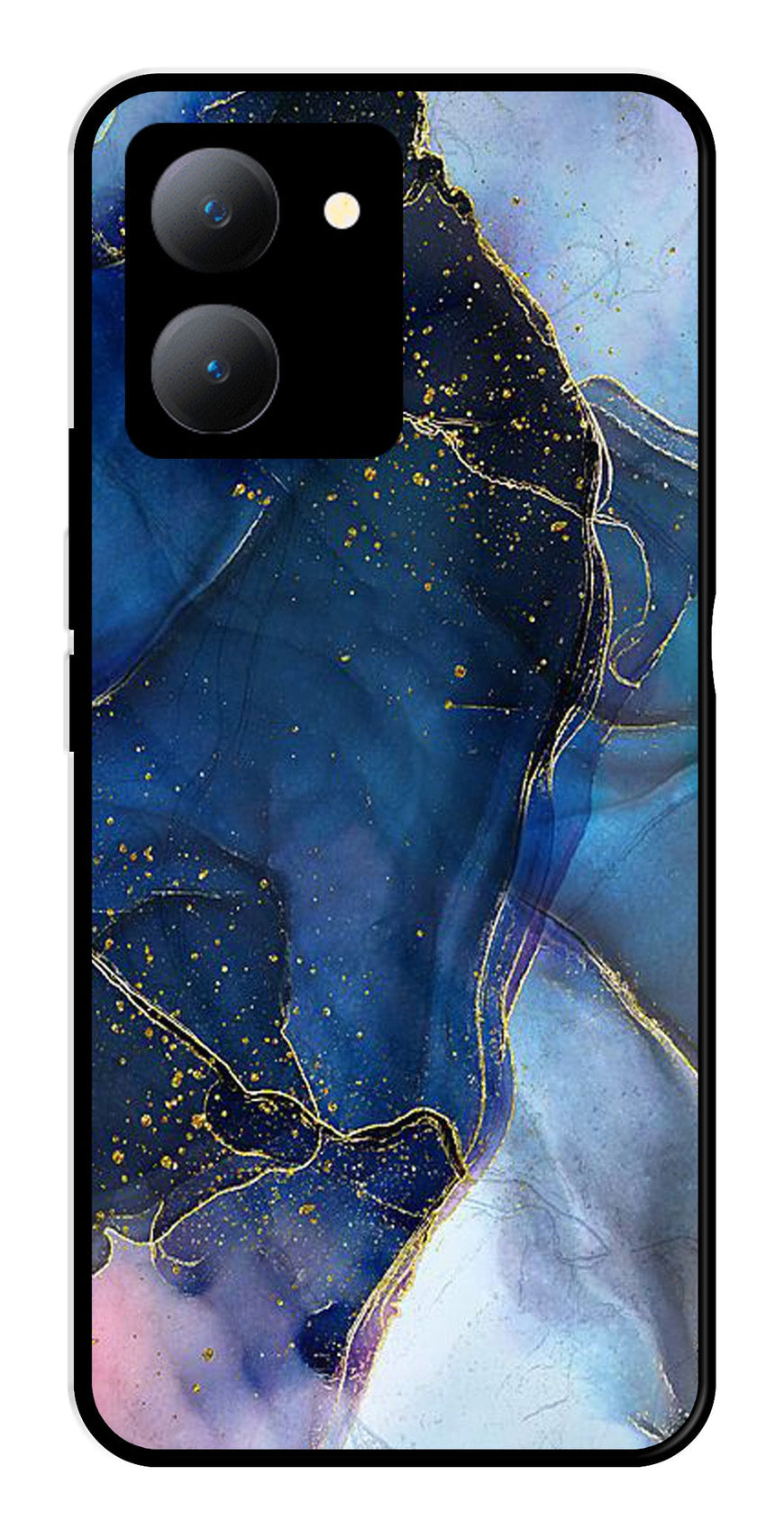 Blue Marble Metal Mobile Case for Vivo Y27   (Design No -34)