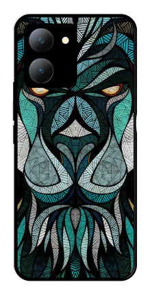 Lion Pattern Metal Mobile Case for Vivo Y27