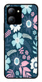 Flower Leaves Design Metal Mobile Case for Vivo Y27   (Design No -50)