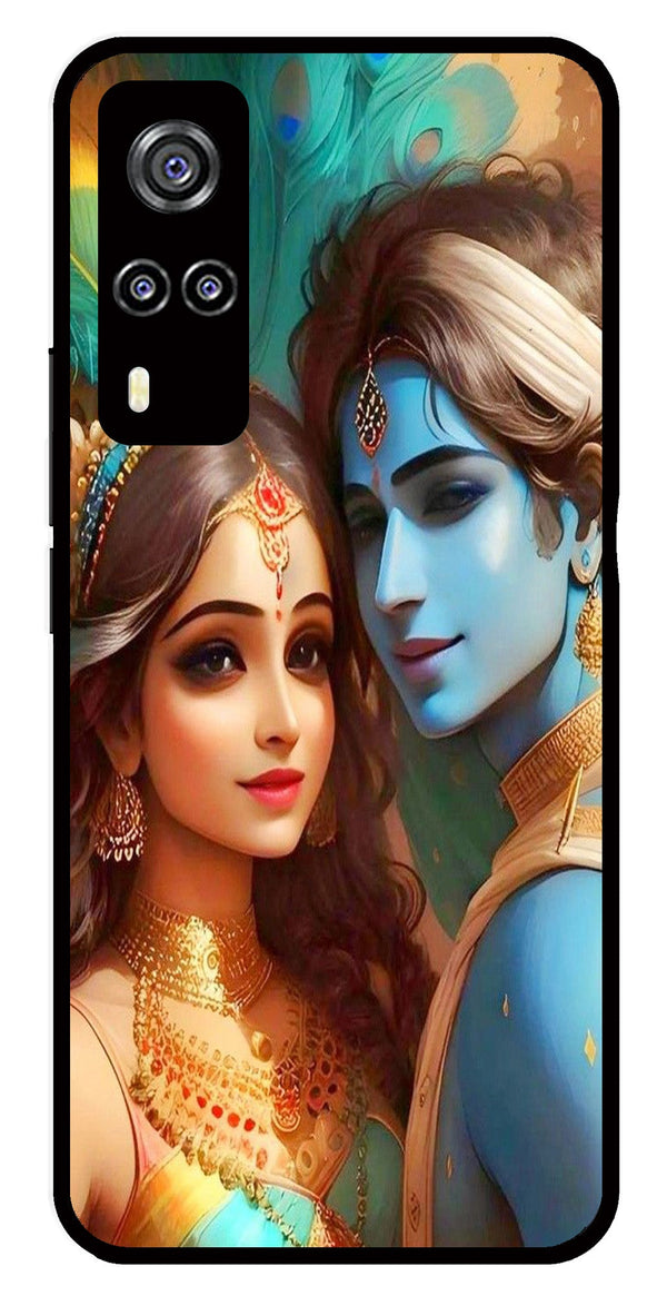 Lord Radha Krishna Metal Mobile Case for Vivo Y31   (Design No -01)