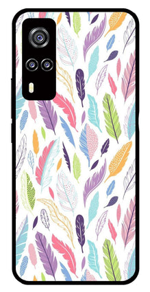 Colorful Feathers Metal Mobile Case for Vivo Y31