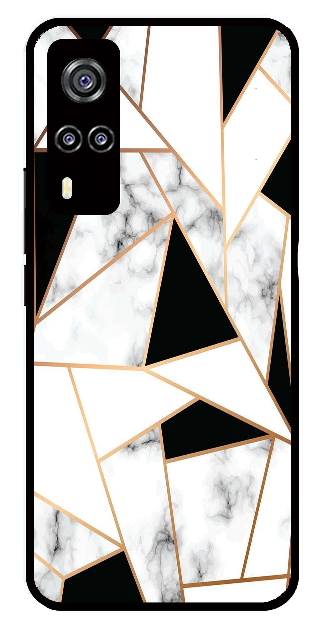 Marble Design2 Metal Mobile Case for Vivo Y51   (Design No -08)