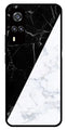 Black White Marble Design Metal Mobile Case for Vivo Y51   (Design No -09)