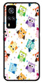 Owls Pattern Metal Mobile Case for Vivo Y31   (Design No -20)
