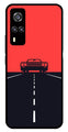 Car Lover Metal Mobile Case for Vivo Y51   (Design No -21)