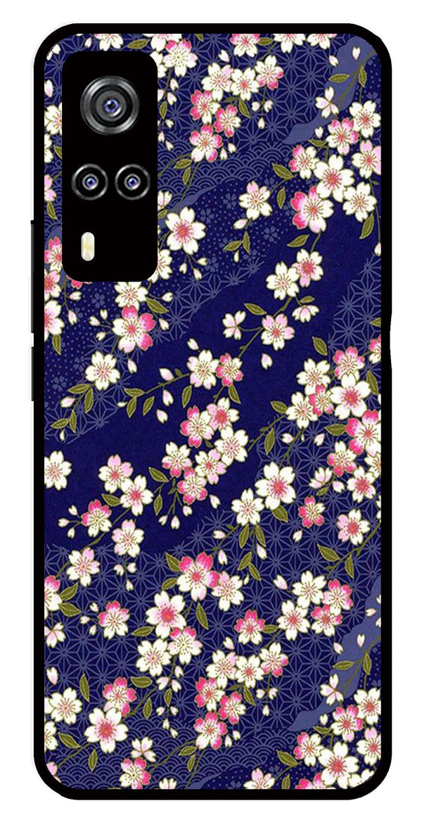 Flower Design Metal Mobile Case for Vivo Y31   (Design No -25)