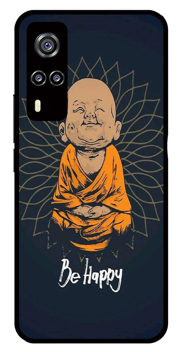 Be Happy Metal Mobile Case for Vivo Y31   (Design No -27)