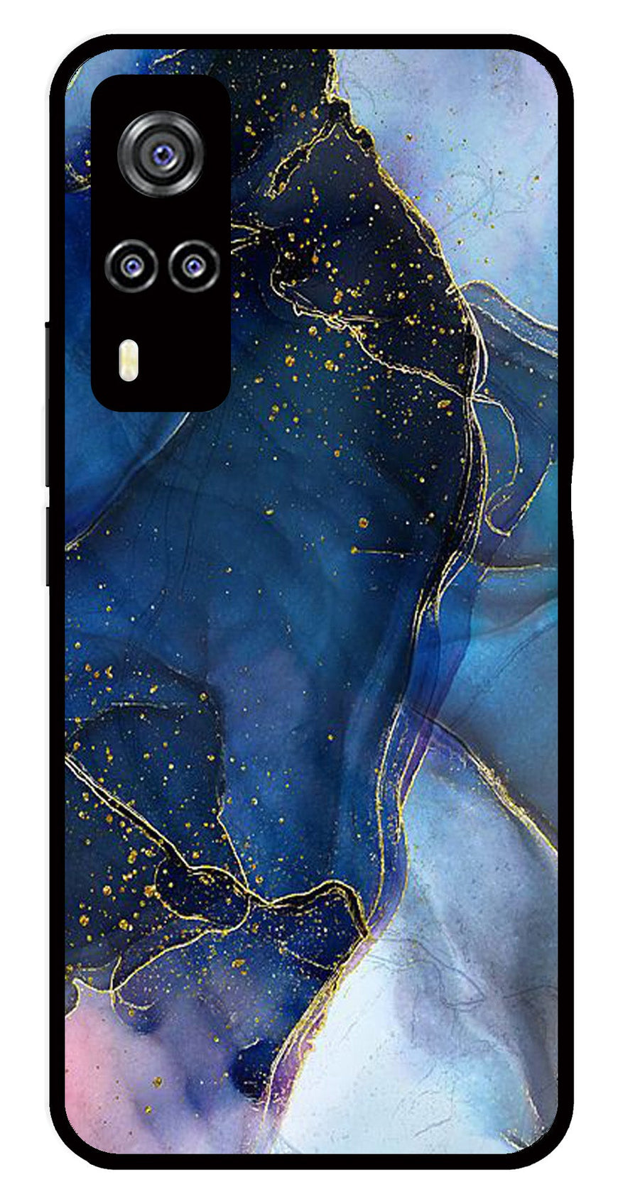 Blue Marble Metal Mobile Case for Vivo Y31   (Design No -34)