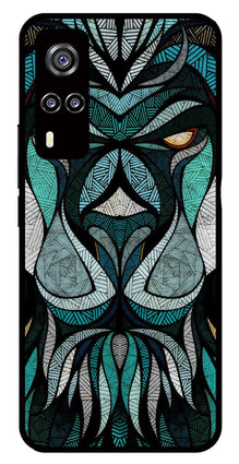 Lion Pattern Metal Mobile Case for Vivo Y31