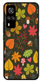 Leaves Design Metal Mobile Case for Vivo Y51   (Design No -51)