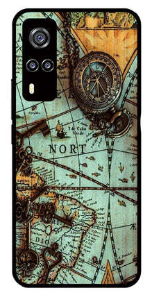 Map Design Metal Mobile Case for Vivo Y51