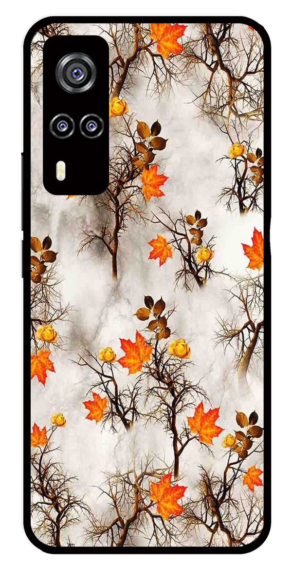 Autumn leaves Metal Mobile Case for Vivo Y31   (Design No -55)