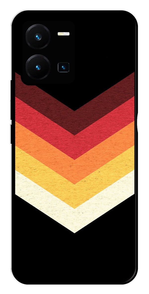 MultiColor Arrow Metal Mobile Case for Vivo Y35   (Design No -04)
