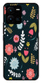 Floral Pattern2 Metal Mobile Case for Vivo Y35   (Design No -12)