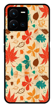 Leafs Design Metal Mobile Case for Vivo Y35
