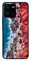 Sea Shore Metal Mobile Case for Vivo Y35   (Design No -18)