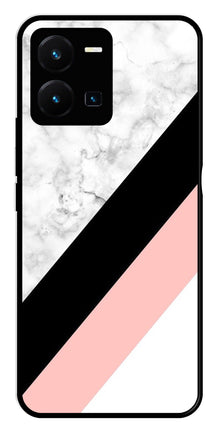 Marble Design Metal Mobile Case for Vivo Y35